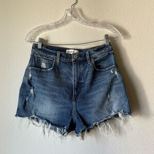 Curve Love A&F High Rise Denim Shorts